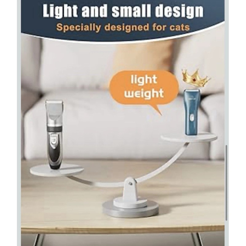 oneisall Cat Clippers Cordless Waterproof Quiet Pet Shaver for Matted