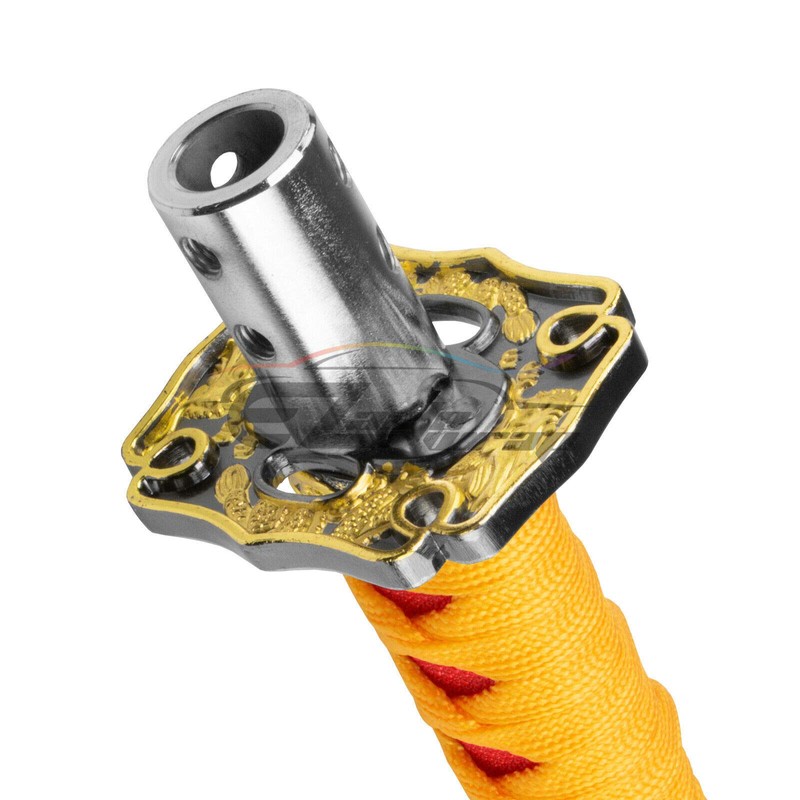 EZAUTO WRAP 15cm Orange Red Shift Knob Samurai Sword Alloy