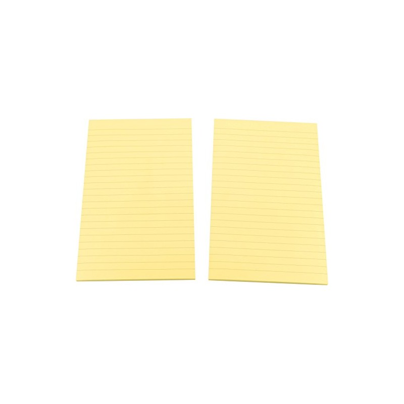 4A Sticky Notes,5 x 8 Inches,Large Size,Canary Yellow,Lined,Self-Stick Notes,50 Sheets/Pad,2