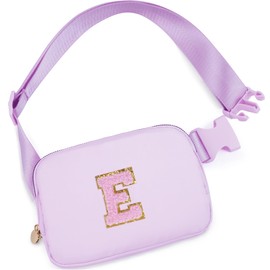 Uygafly Birthday Gifts for 6 7 8 9 10 11 12 13 Year Old Girls,Fanny Pack Belt Bag Crossbody Bags for Women Girls Kids,Fashion Waist Packs Cute Teen Trendy Stuff Travel Essentials | Lavender,E