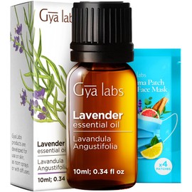 Gya Labs Lavender Essential Oil for Aromatherapy – 0.34 Fl Oz – Premium Grade Essential Oils for Diffuser, Aromatherapy, Hair Care, Skin Care, Body, Massage & DIY Candle Making Scents
