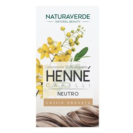 Naturaverde Henné - Neutral Colour, Hair Colour, Hair Colour, No Ammonia, Hair Colour, 100% Vegetable, Professional Hair Colour Tube with 100 g