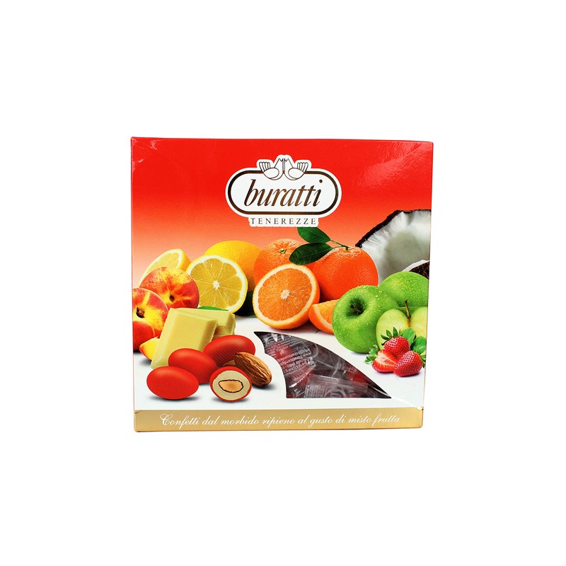 Buratti Tegsvas Confetti Tenerezze Vassoio Misto Frutta Rosso - 0.50