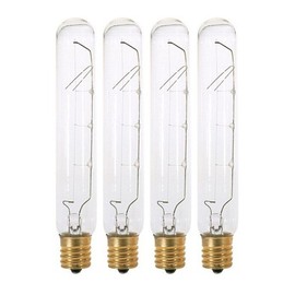 4 Qty. Halco 25W T6.5 CL INT 130V Halco T6.5CL25INT 25w 130v Incandescent Clear Lamp Bulb