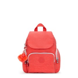 Kipling City Zip Mini Backpack, Almost Coral, 10.75''L x 11.5''H x 5.5''D