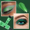 Green Eyeshadow Primer, Violet Color Cut-Crease Eye Based Makeup, Matte
