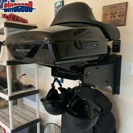 sinocea0 Tour Pak Pack Holder Wall Mount Storage Rack For Harley Touring FLHT FLHR FLHR