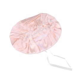 NOLITOY Women Sleeping Cap Hat Hijab Spa Hat Silk Sleeping Bonnet Head Scarf for Women Silk Hair Beauty Beanie Cap Wide Hat Satin Sleep Bonnet Lace Miss Shower Cap