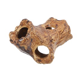 VILLFUL Shrimp Cave Fish Tank Decorations Tree Stump Trunk Shrimp Hides for Aquarium Betta Fish Hideout Aquarium Fish Shelter Reptile Cave Shrimp Breeding Cave