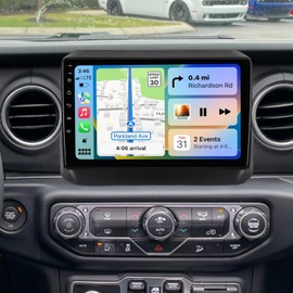 9 inch Car Radio for Jeep Wrangler JL 2018 2019 2020 2021 & Gladiator JT 2020 2021 [2+32G] Car Stereo Support Wireless Carplay & Android Auto Bluetooth Voice Control/DSP/EQ/FM WiFi Backup Camera