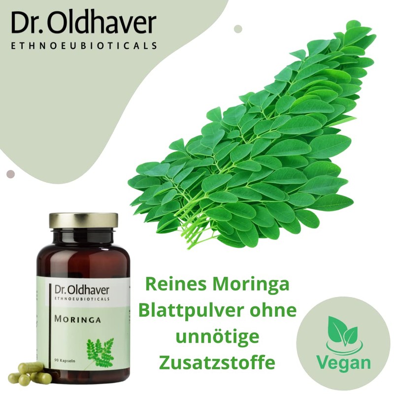 Dr. Oldhaver Moringa Capsules (90 Capsules) Oleifera Leaf Powder -