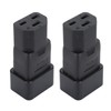 2pcs IEC320 C20 to IEC320 C21 Power Adapter Professional Plug