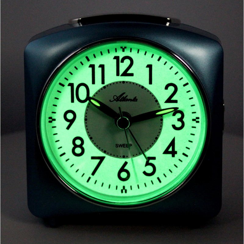 Alarm clock without ticking, quiet with light, snooze crescendo quartz,