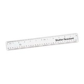 Pack of 10 - 12 Inch / 30cm Shatter Resistant Rulers - (537256)