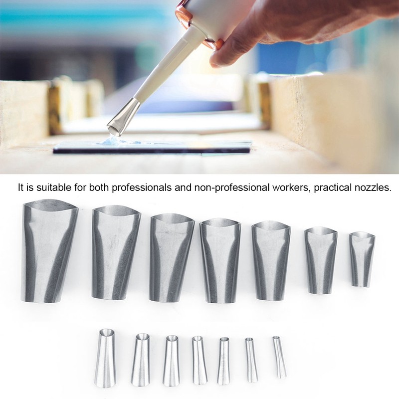 14pcs Caulking Nozzle Stainless Steel Sealant Nozzle Applicator Finishing Tool
