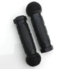 Syvrac 1Pair(2PCS) Scooter Child Kids Bicycle Grip Anti-Slip Handlebar 22MM Silica-Gel Material Holes Children Bike Accessory (Black)