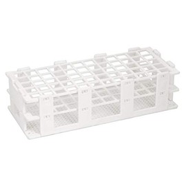 EISCO Test Tube Rack, 9.75 Inch - 60 Tube Capacity - Fits 16mm Test Tubes - Polypropylene