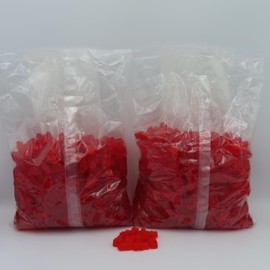 Beulah's Strawberry Gummy Bears, 10 Pounds, 1300 Pieces of Candy
