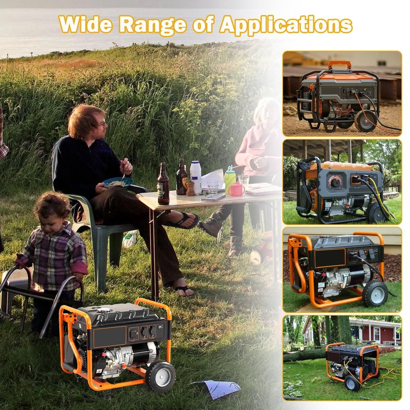 Showingo 0G8651 Wheel Plastic 9.5" Diameter Compatible With Generac Portable