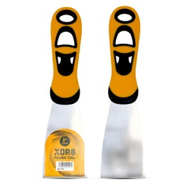 XOR8 Filling Tool with Stainless Steel Blade – 2”/50mm Flexible Filling Tool with Soft Grip Handle for Smooth, Precise, and Effortless Filling on Woodworking, Home Repairs, and Crafting Projects