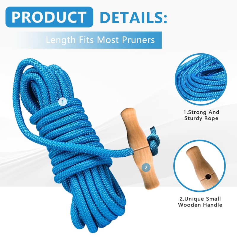 PR-20 Tree Pruner Rope Replacement Kit (20ft) Compatible with Jameson