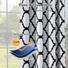 Melodieux Moroccan Fashion Room Darkening Blackout Grommet Curtain for Bedroom