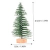 Ipetboom 12 Pieces Miniature Emulation Pine Trees with Base for