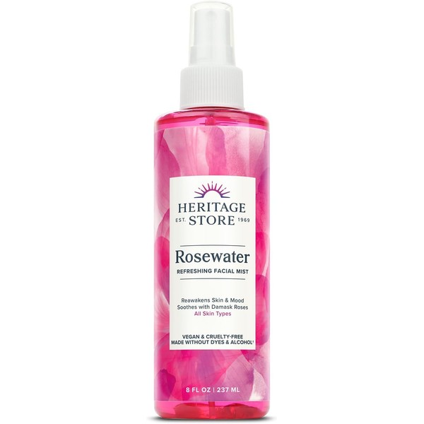 HERITAGE STORE Rose Petals Rosewater | Alcohol Free, 100% Pure