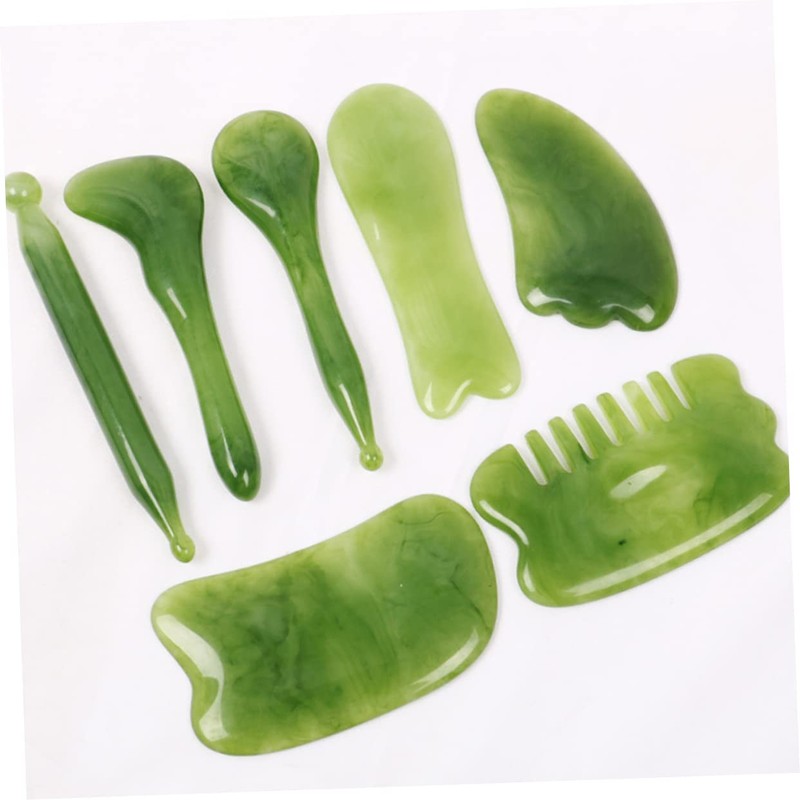 Healifty 1 Set 10pcs Gua Sha Massage Board Scalp Comb