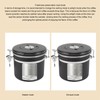 Airtight Coffee Canister 1.2L 304 Stainless Steel Coffee Bean Storage