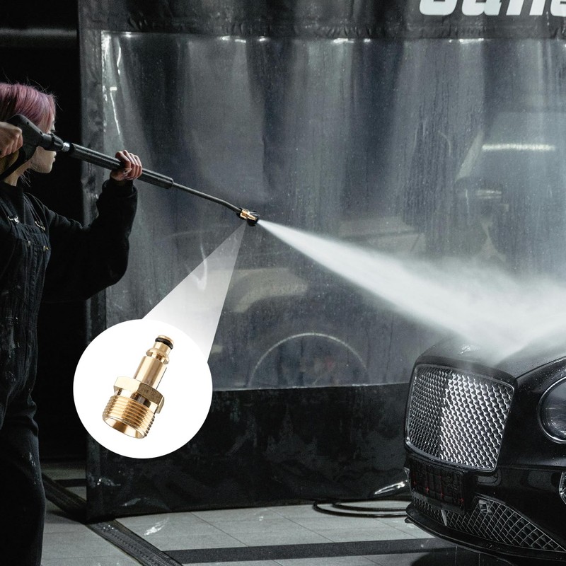Bojueshaw M22 High Pressure Washer Adapter,Brass Quick Plug-in Connect Coupler