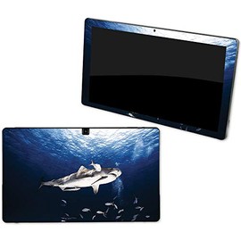 MightySkins Skin Compatible with NuVision Supreme 1001 Tablet - Shark Dive | Protective, Durable, and Unique Vinyl Decal wrap Cover | Easy to Apply, Remove, and Change Styles | Made in The USA