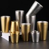 2pcs 304 Stainless Steel Pint Cup Hot Cold Drinking Cup