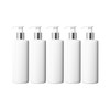 500ml Dispenser Pump Bottle White PET Plastic Bottle Silver/White Lotion