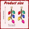 Christmas Bulbs Earrings for Women Holiday Colorful Light Bulb Earrings