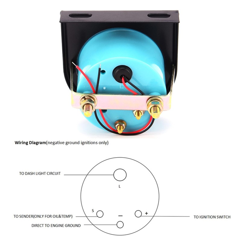 12V Voltmeter Gauge 2" 52mm Volt Voltage Meter Gauge Universal