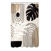 Glawry Glawry Boho Mid Century Shower Curtain Small Stall Abstract