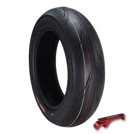 Kenda KD2 Kwick (KD2) 120/80-12 Rear Tire for Motorcycle & Scooter w/Keychain - Radial Tire with Top-Speed Stability & Excellent Wet Grip - Fit with Honda Grom (120/80-12)