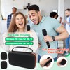 JUVAENY Wireless Microphone Case + 2Pack Mic Foam Covers for