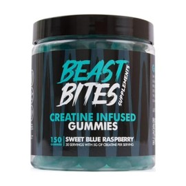 Creatina Monohidratada 5g por Porción – Beast Sin Azúcar Bites ni Colores Artificiales – Bocaditos de Creatina para Fuerza, Energía y Workout – Suplem