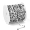 [33 Ft] Stainless Steel Paperclip Chains Roll, 3.3 mm Width