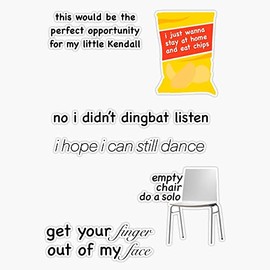 Dance Moms Pack Bumper Sticker Vinyl Decal 5 inches