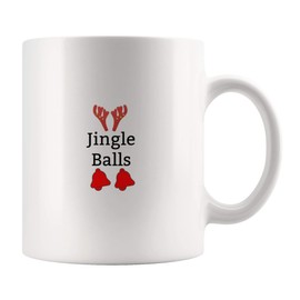 Jingle Balls Mug-Sarcastic Gift-Christmas Mug Gift-Santa Rude Mug-Co-worker Gift-Secret Santa Gift-Christmas Gift Mug-Jingle Bells Gift Mugs