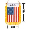 ZXvZYT 3 X 5 Inch America USA Window Hanging Flag