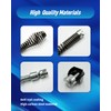 OWNDR 10Pcs Drain Snake Drill Attachment, Drain Auger Cutter Kit,