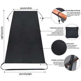 Pram Sunshade Sun Cover,Buggy Sun Shade with Storage Bag,UPF50+ Baby Stroller Sunshade Canopy,Universal Pram Sunshades for Strollers,Carrycot,Pushchairs Awning(Black,50x30x67cm)