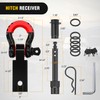 Nilight 3" x 20' Recovery Tow Strap Kit with 2"
