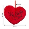 Cepewa Plush Heart Cushion with "I Love You" Motif 24