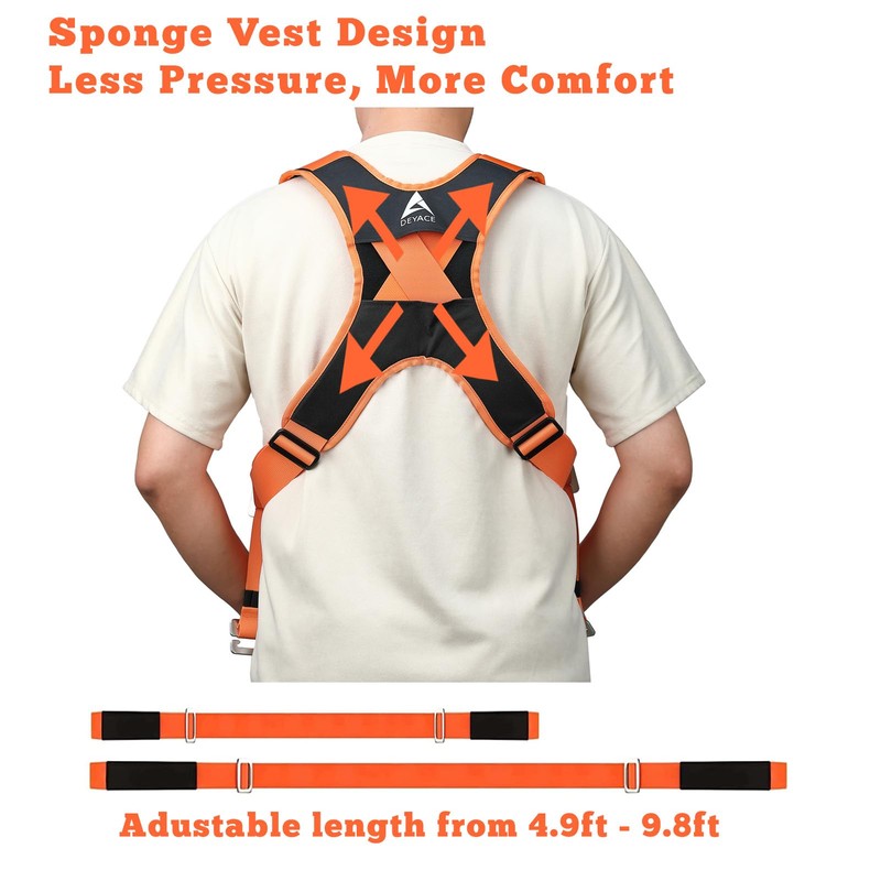 DEYACE Moving Straps 2-Person Shoulder Lifting Straps for Moving Furniture,