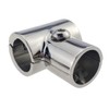 Pair Heavy Duty 316SS Boat Hand Rail Fitting- Polished 90
